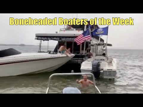 House Boat Drags Smaller Boats Mayhem Ensues | Boneheaded Boaters of the Week | Broncos Guru